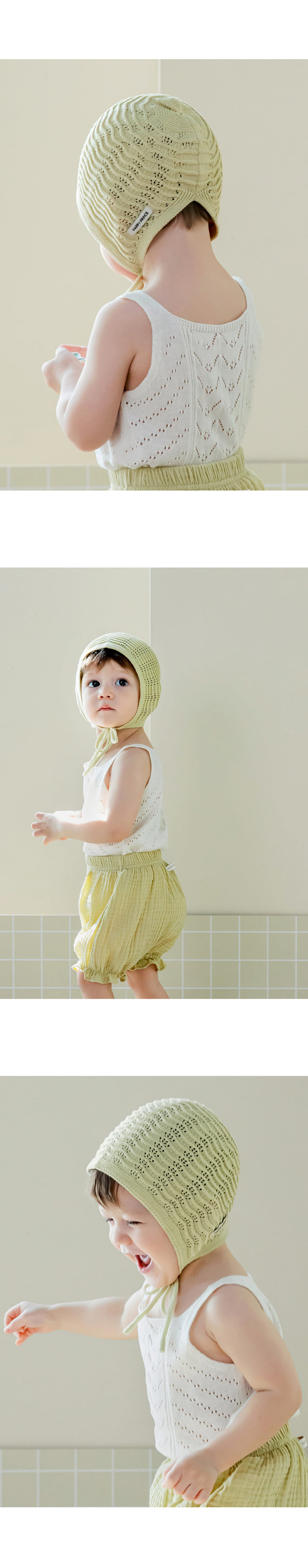 Kids Clara - Korean Baby Fashion - #babyboutique - Tina Knit Baby Bonnet - 3