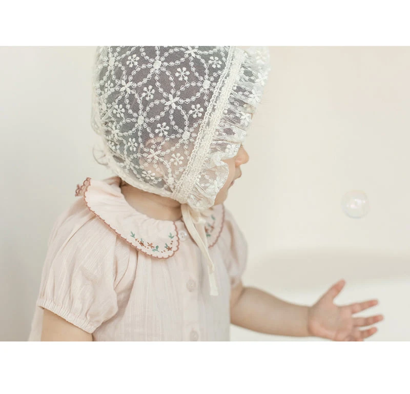 Kids Clara - Korean Baby Fashion - #babyboutique - Lunia Lace Bonnet - 3