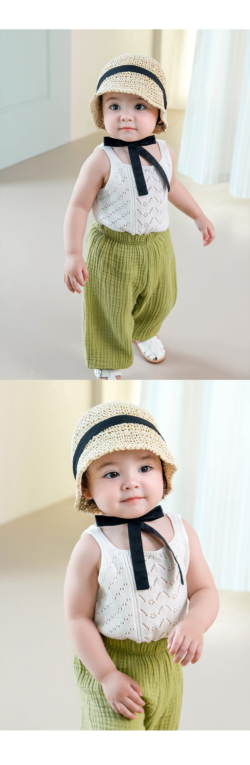 Kids Clara - Korean Baby Fashion - #babyboutiqueclothing - Betty Knit Baby Sleeveless Tee - 5