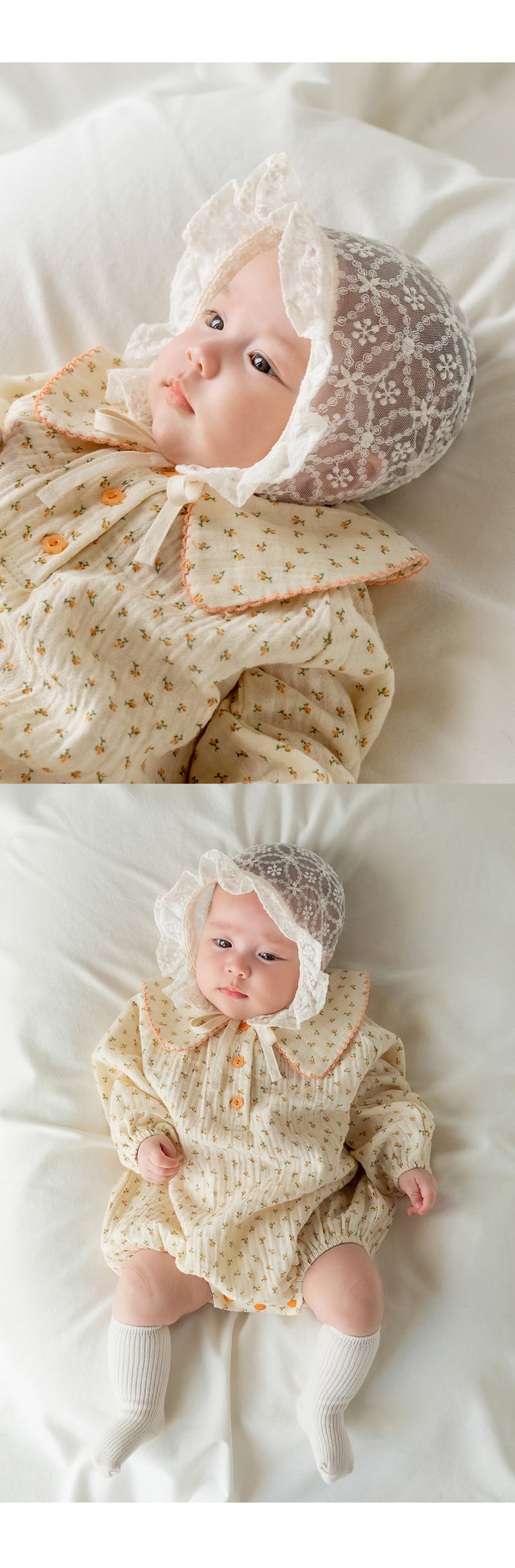 Kids Clara - Korean Baby Fashion - #babyboutique - Lunia Lace Bonnet - 4