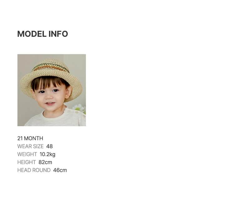 Kids Clara - Korean Baby Fashion - #babyfashion - Poppy Baby Straw Fedora - 8