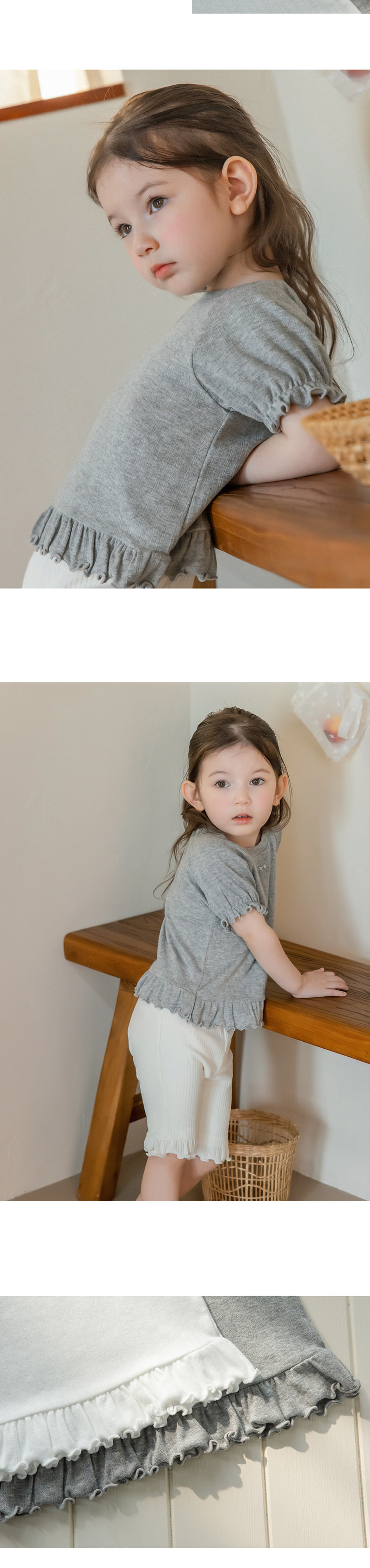 Kids Clara - Korean Baby Fashion - #babyfashion - Eila Eyelet Short Sleeve Tee - 3