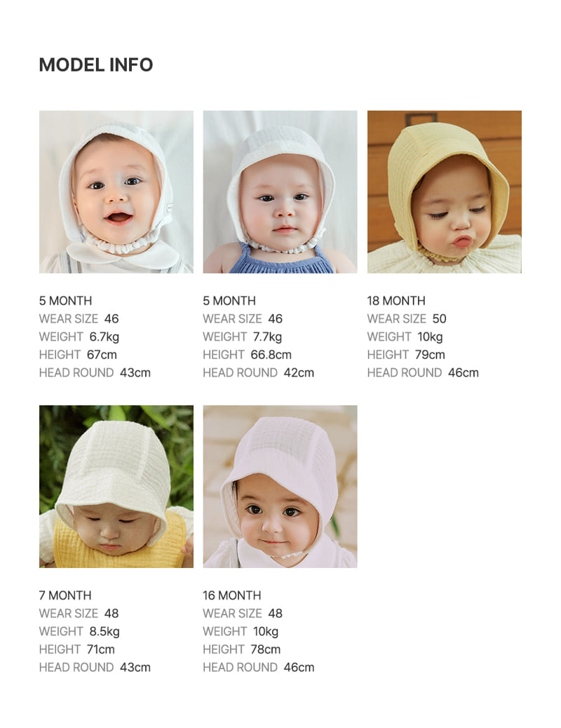 Kids Clara - Korean Baby Fashion - #babyfashion - Happy Bebe Yoru Summer Bonnet - 12