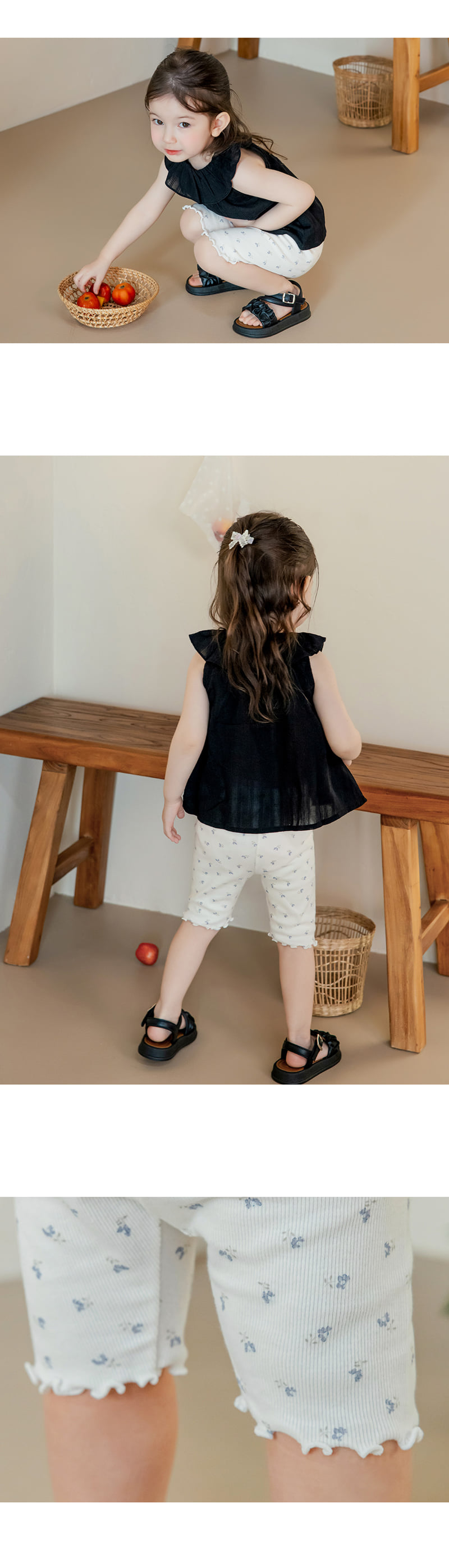 Kids Clara - Korean Baby Fashion - #babyfever - Juhi 5-Length Baby Leggings - 3