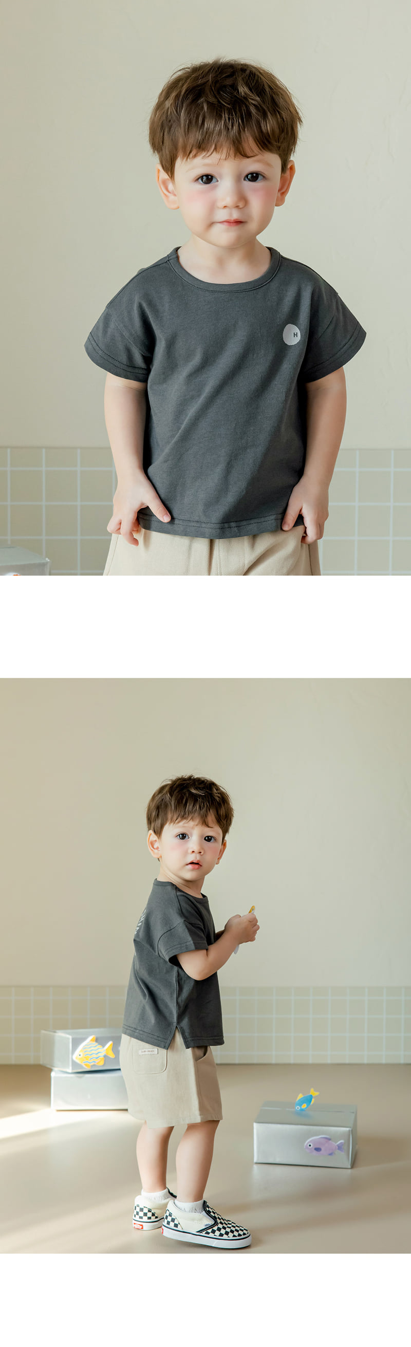 Kids Clara - Korean Baby Fashion - #babyfever - Leo Short Sleeve Tee - 2