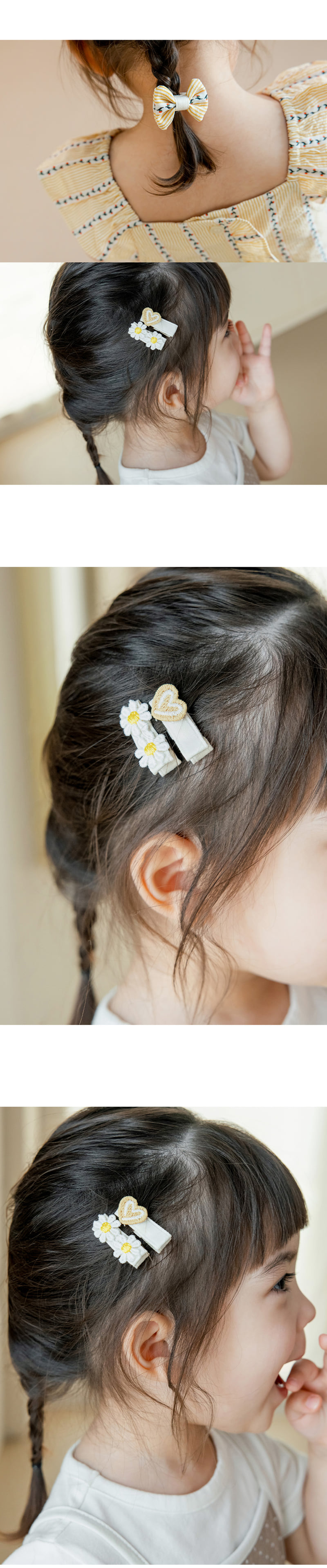 Kids Clara - Korean Baby Fashion - #babyfever - Bren Baby Hairpin Set (Set of 5) - 3