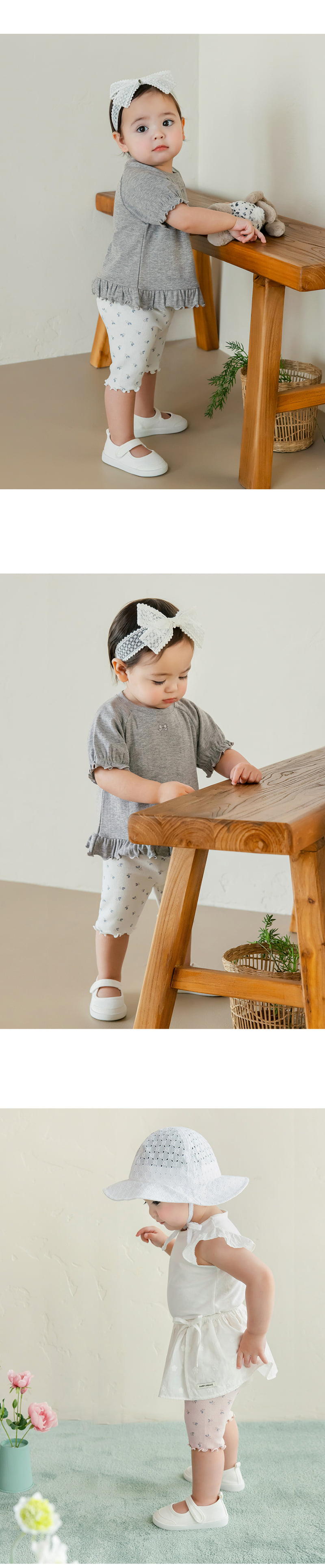 Kids Clara - Korean Baby Fashion - #babyfever - Juhi 5-Length Baby Leggings - 4