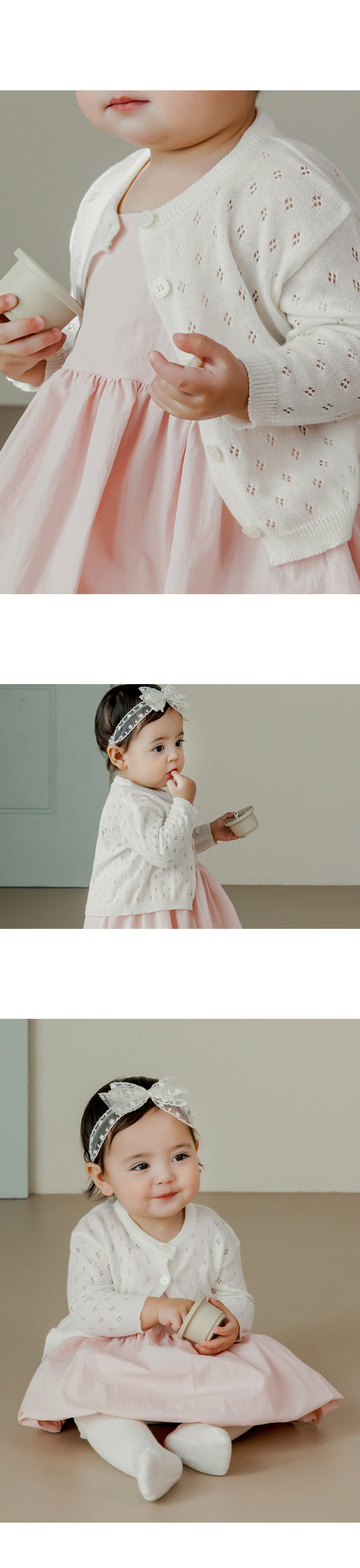 Kids Clara - Korean Baby Fashion - #babygirlfashion - Nori Knit Baby Cardigan - 5