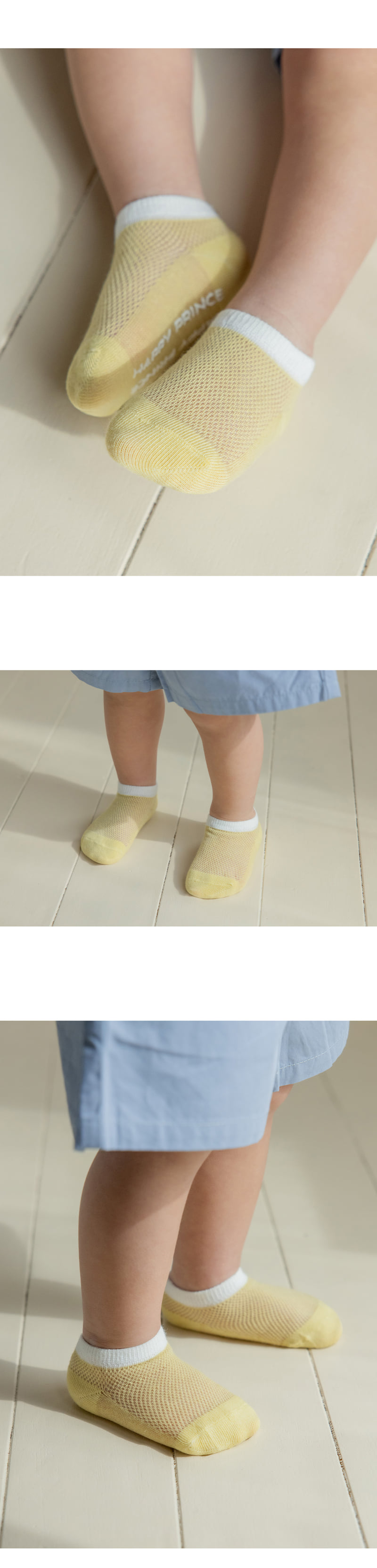 Kids Clara - Korean Baby Fashion - #babyfever - Aven Summer Socks 2-Color Set (set of 5) - 4