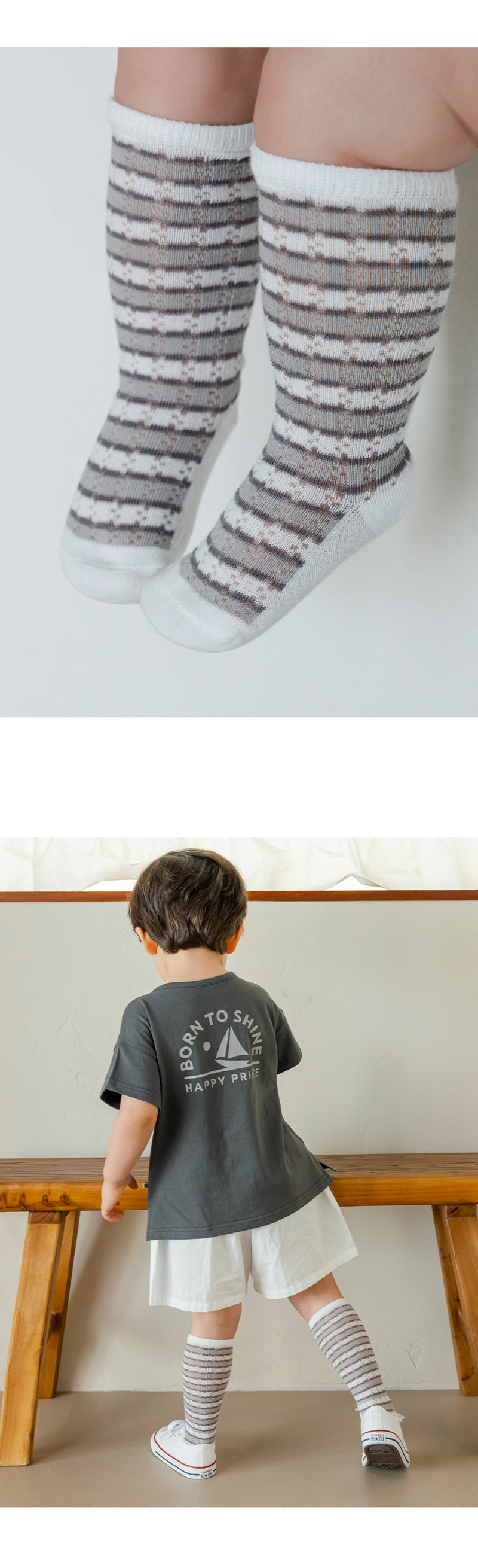 Kids Clara - Korean Baby Fashion - #babylifestyle - Luen Summer Knee Socks (set of 5) - 3