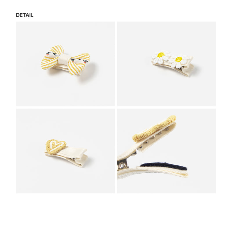 Kids Clara - Korean Baby Fashion - #babylifestyle - Bren Baby Hairpin Set (Set of 5) - 5