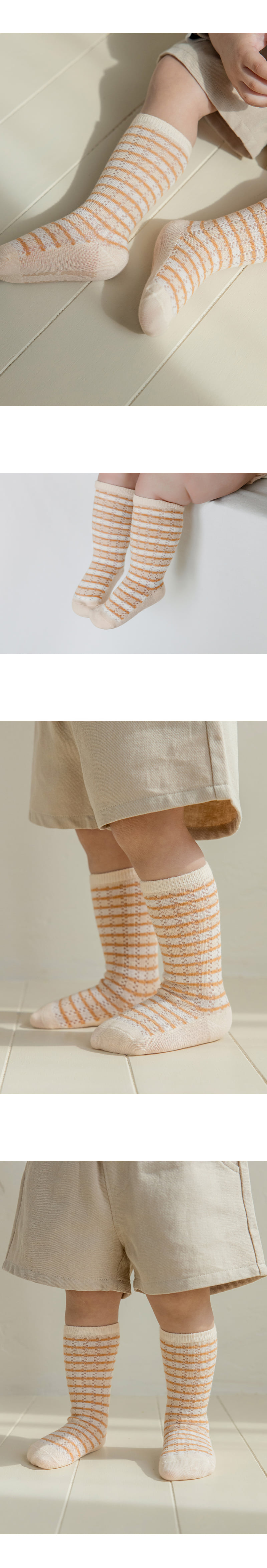 Kids Clara - Korean Baby Fashion - #babylifestyle - Luen Summer Knee Socks (set of 5) - 4