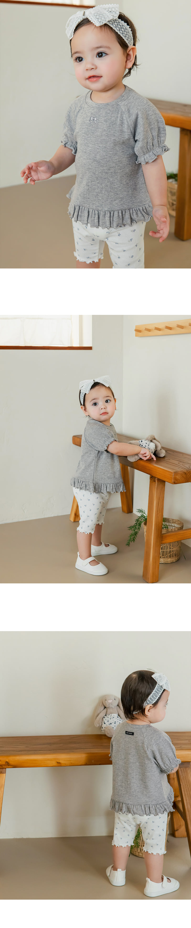 Kids Clara - Korean Baby Fashion - #babyoninstagram - Eila Eyelet Short Sleeve Tee - 7