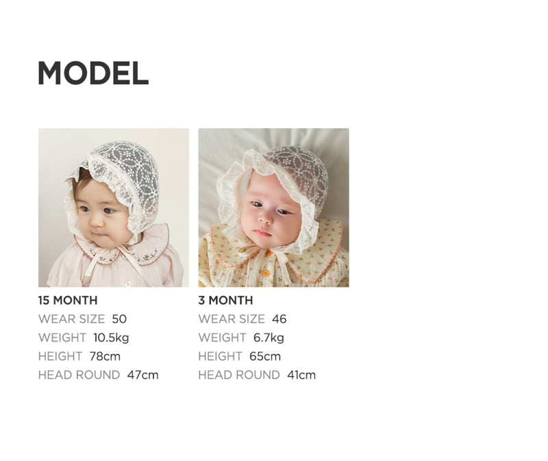 Kids Clara - Korean Baby Fashion - #babyoninstagram - Lunia Lace Bonnet - 10