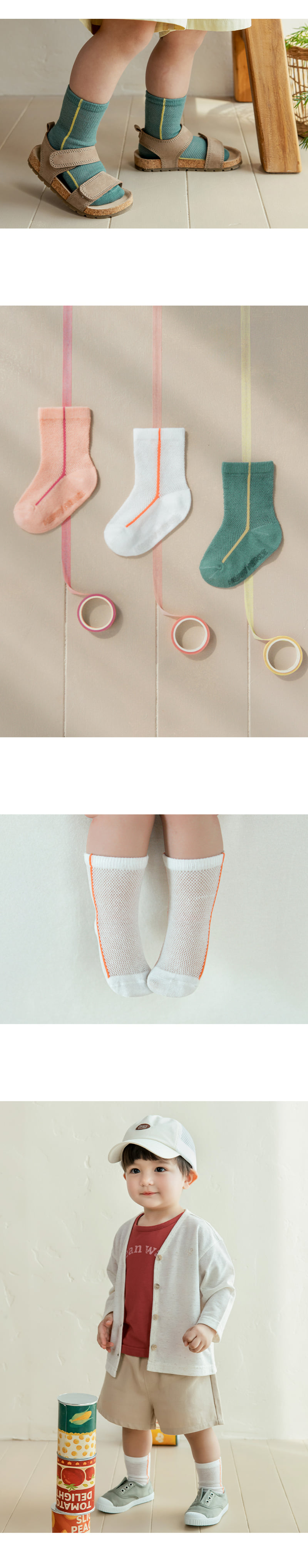 Kids Clara - Korean Baby Fashion - #babylifestyle - Rear Ice Baby Socks (set of 5) - 4