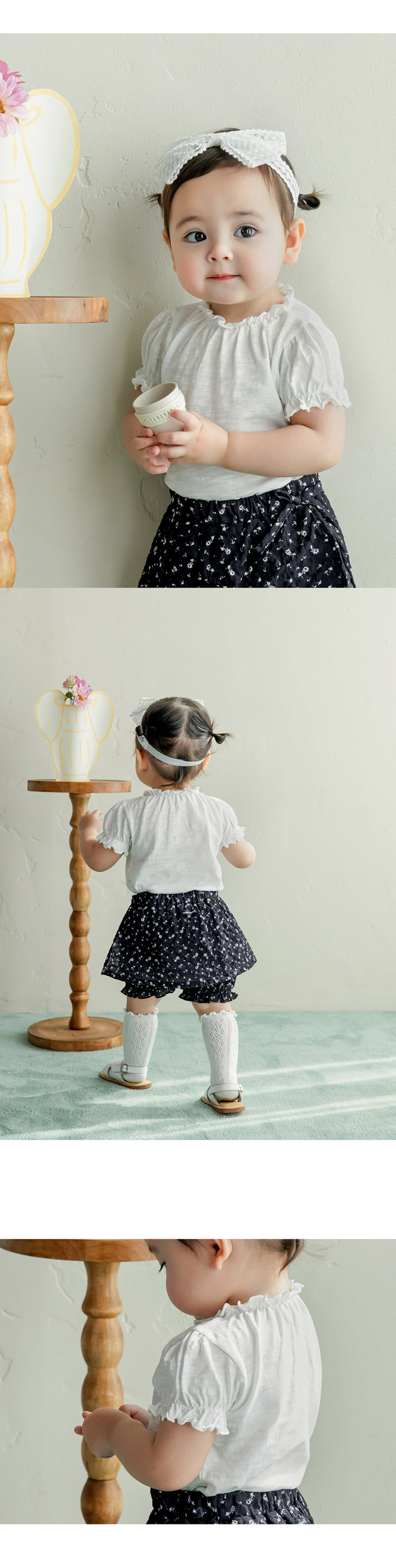 Kids Clara - Korean Baby Fashion - #babyoninstagram - Shani Puff Baby Short Sleeve Tee - 2