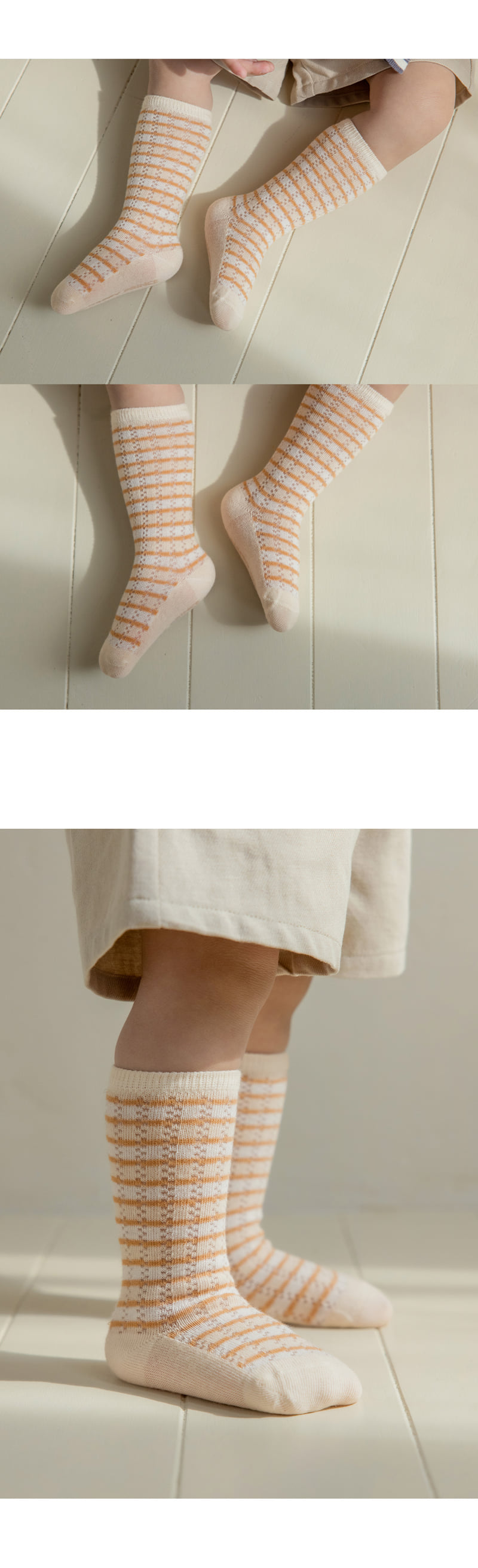 Kids Clara - Korean Baby Fashion - #babyootd - Luen Summer Knee Socks (set of 5) - 5