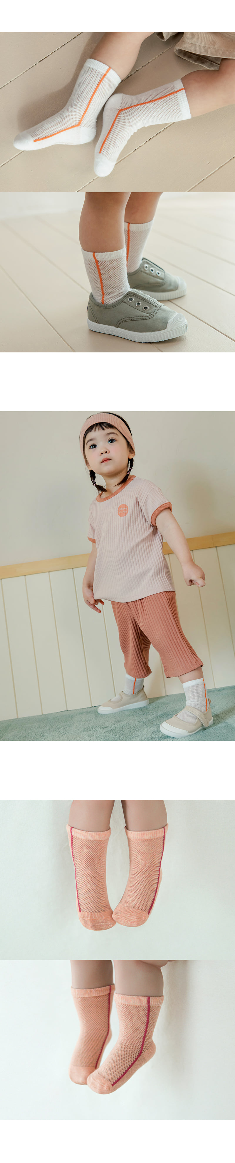 Kids Clara - Korean Baby Fashion - #babyootd - Rear Ice Baby Socks (set of 5) - 5
