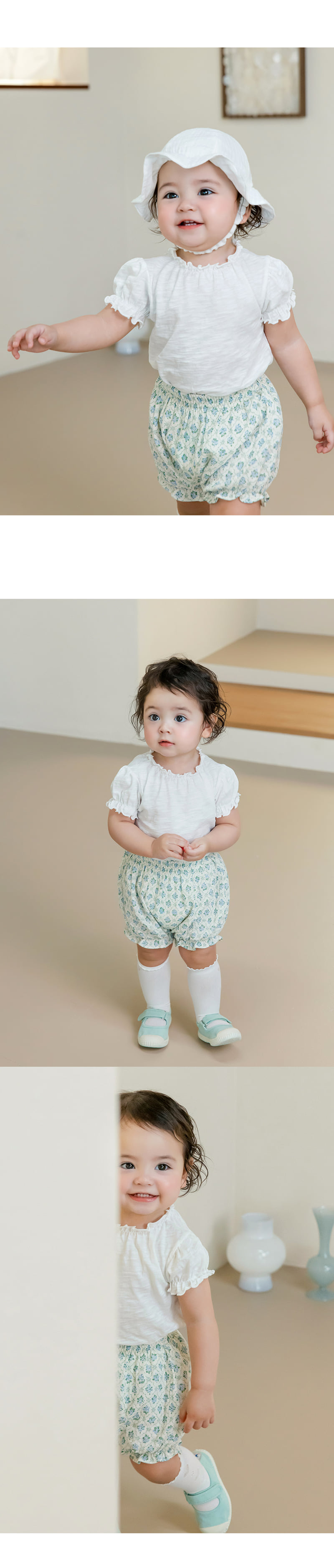 Kids Clara - Korean Baby Fashion - #babyootd - Shani Puff Baby Short Sleeve Tee - 3