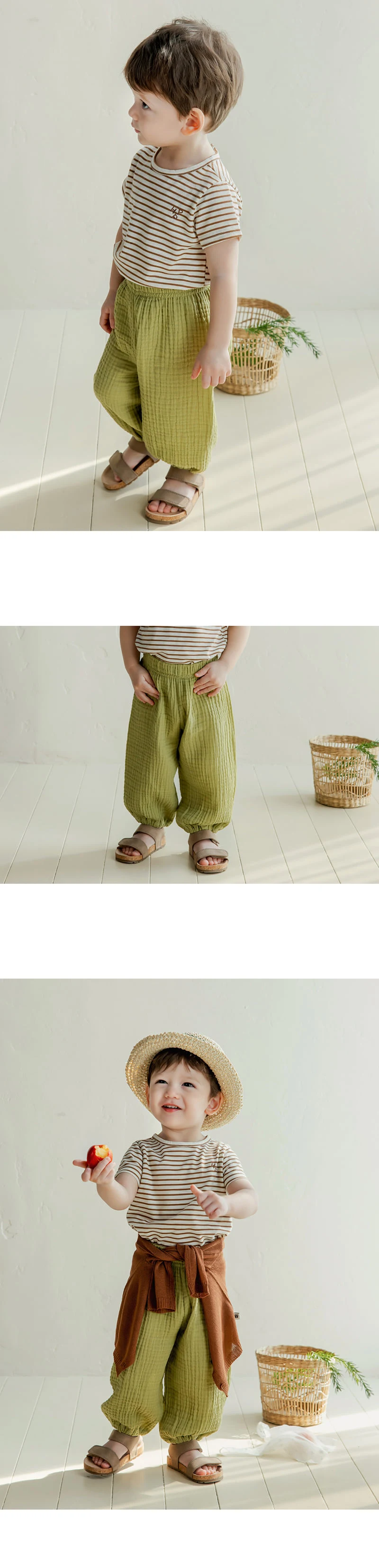 Kids Clara - Korean Baby Fashion - #babyootd - Happy Bebe Yoru Summer Baby Pants - 5