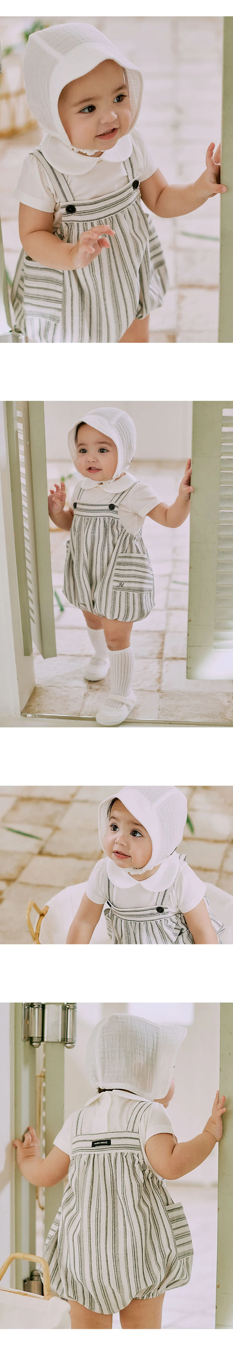 Kids Clara - Korean Baby Fashion - #babyoutfit - Baro Round Baby Short Sleeve Tee - 2