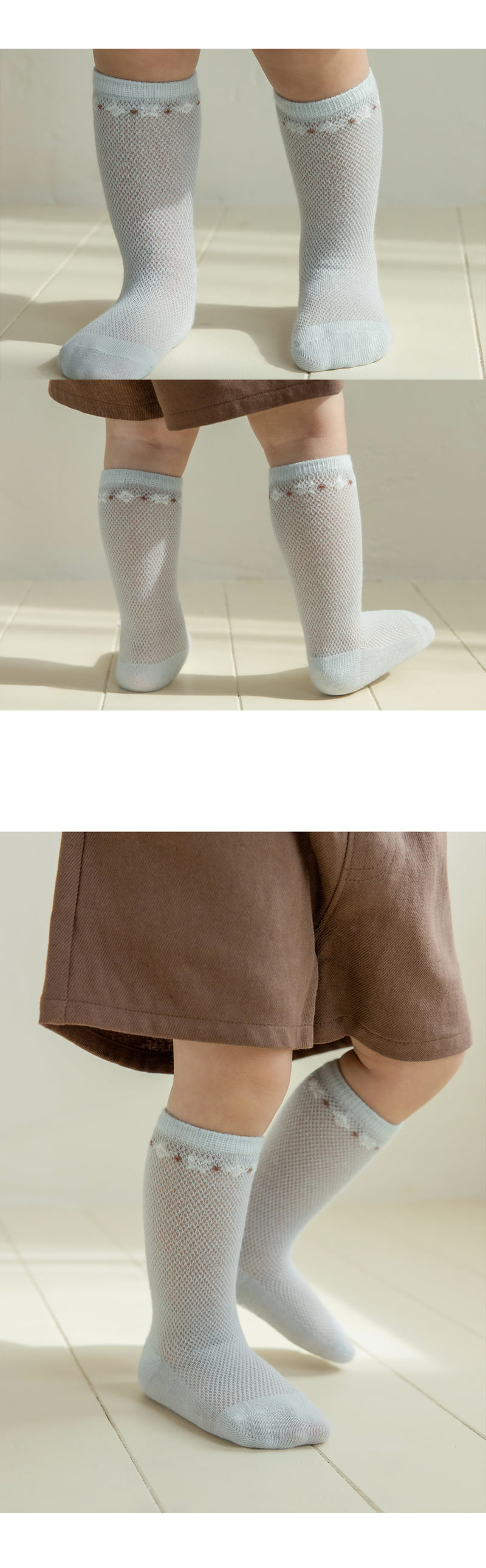 Kids Clara - Korean Baby Fashion - #babyoutfit - Rior Ice Baby Knee Socks (set of 5) - 5