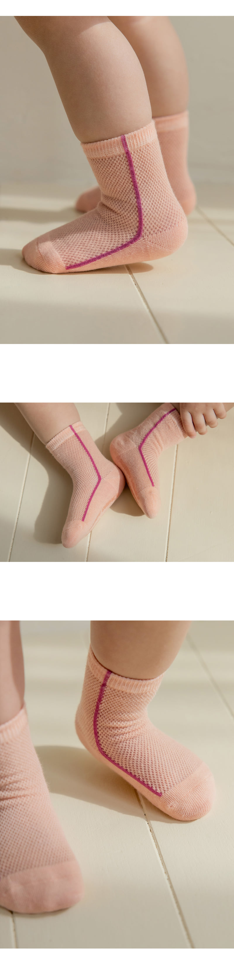 Kids Clara - Korean Baby Fashion - #babyoutfit - Rear Ice Baby Socks (set of 5) - 6