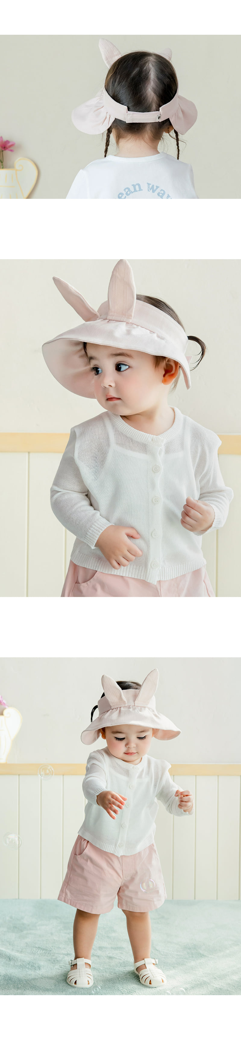 Kids Clara - Korean Baby Fashion - #babyoutfit - Tuti Baby Sun Cap - 3