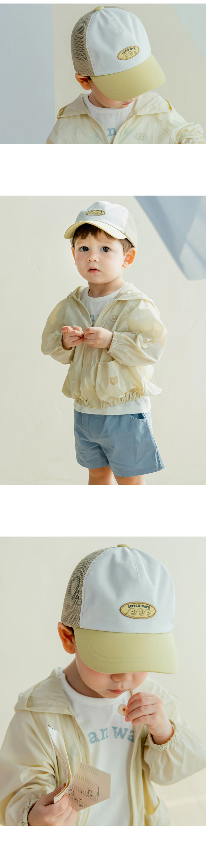 Kids Clara - Korean Baby Fashion - #babyoutfit - Flash Half Mesh Ball Cap - 2