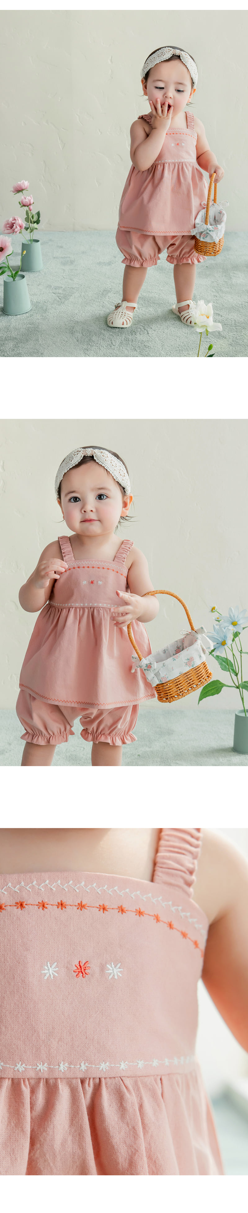 Kids Clara - Korean Baby Fashion - #babyoutfit - Arin Baby Blouse Set - 2