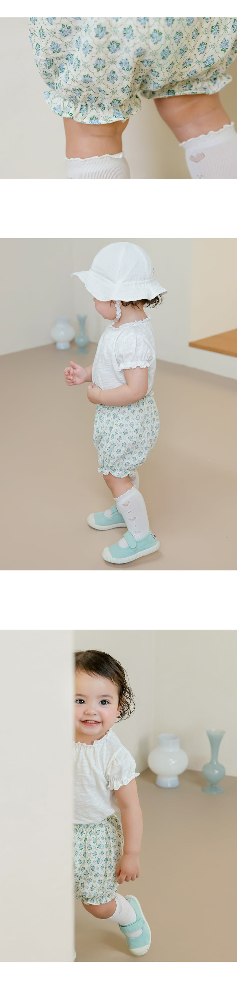 Kids Clara - Korean Baby Fashion - #babyoutfit - Happy Bebe Yoru Summer Bloomers - 5