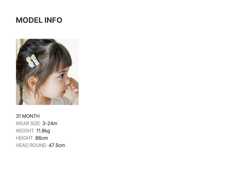 Kids Clara - Korean Baby Fashion - #babyoutfit - Bren Baby Hairpin Set (Set of 5) - 8