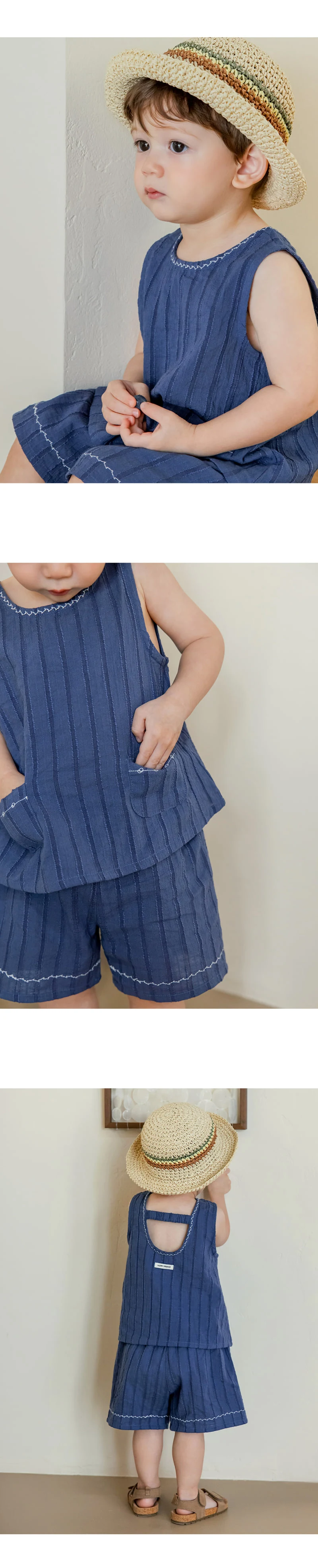 Kids Clara - Korean Baby Fashion - #babyoutfit - Kumo Baby Set - 3