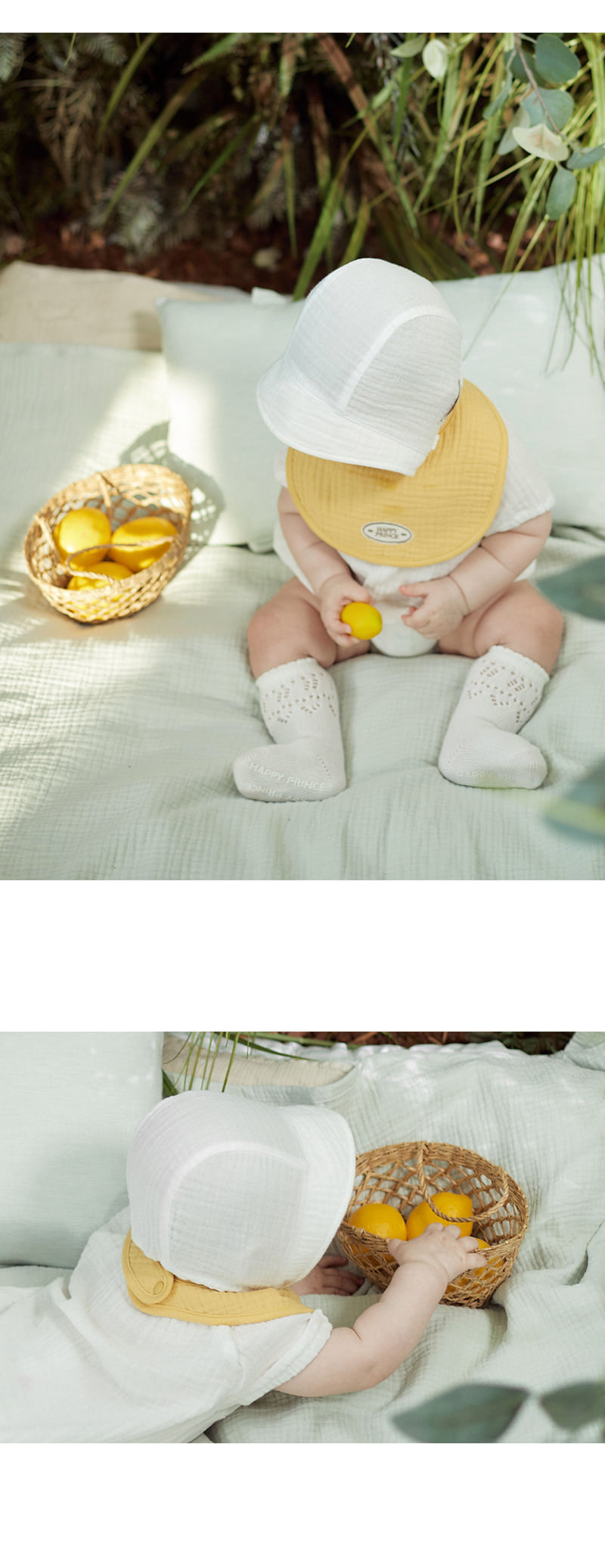 Kids Clara - Korean Baby Fashion - #babywear - Happy Bebe Yoru Summer Bonnet - 5