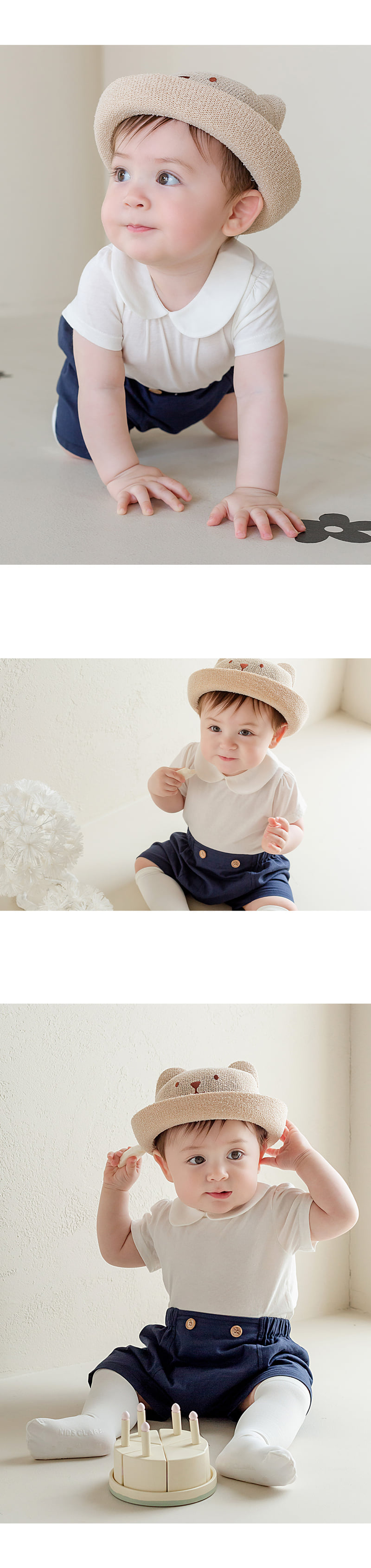 Kids Clara - Korean Baby Fashion - #babywear - Baro Round Baby Short Sleeve Tee - 4