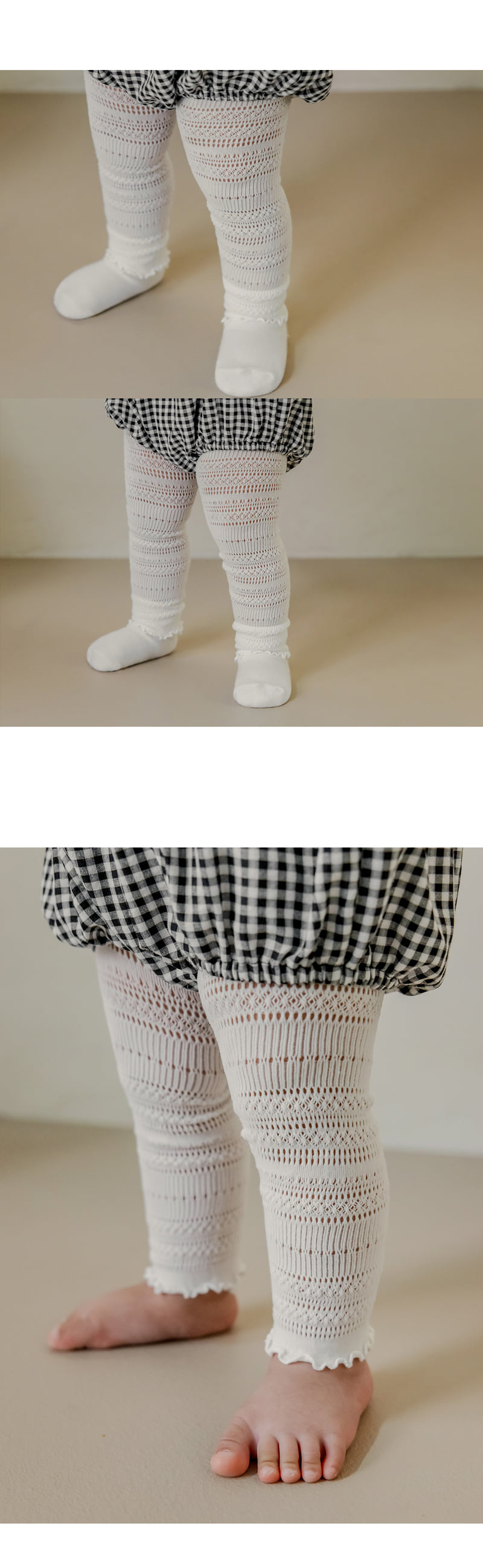 Kids Clara - Korean Baby Fashion - #onlinebabyboutique - Ray Lace Summer Leggings (set of 5) - 3