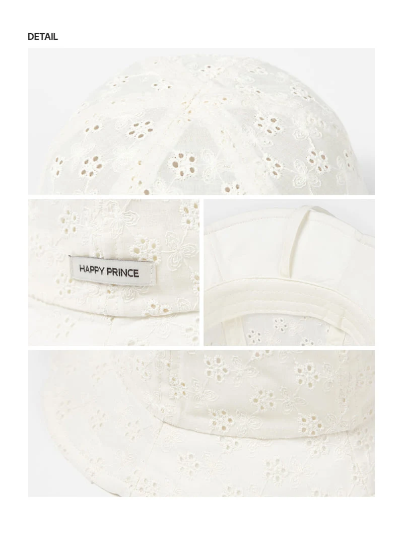 Kids Clara - Korean Baby Fashion - #onlinebabyboutique - Marshall Eyelet Baby Sun Hat - 5