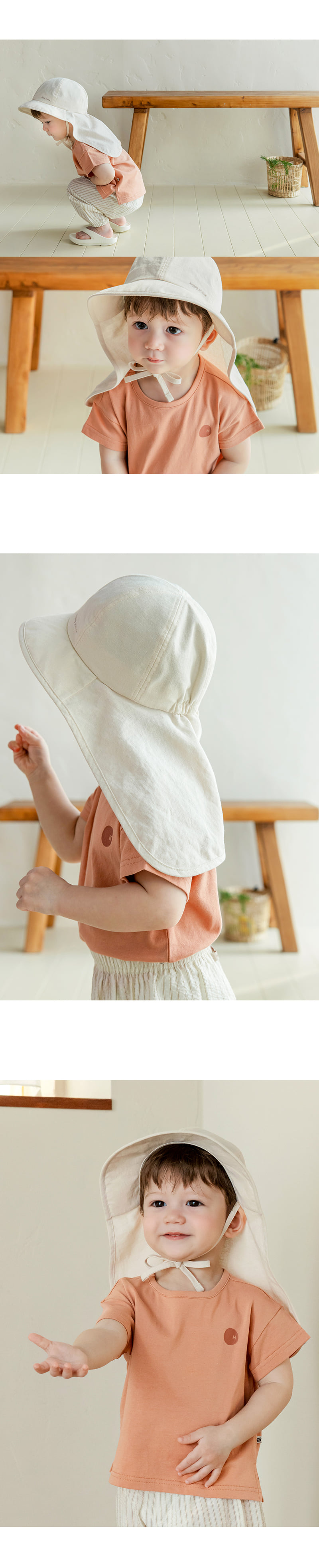 Kids Clara - Korean Baby Fashion - #onlinebabyshop - Andante Flap Cap - 3