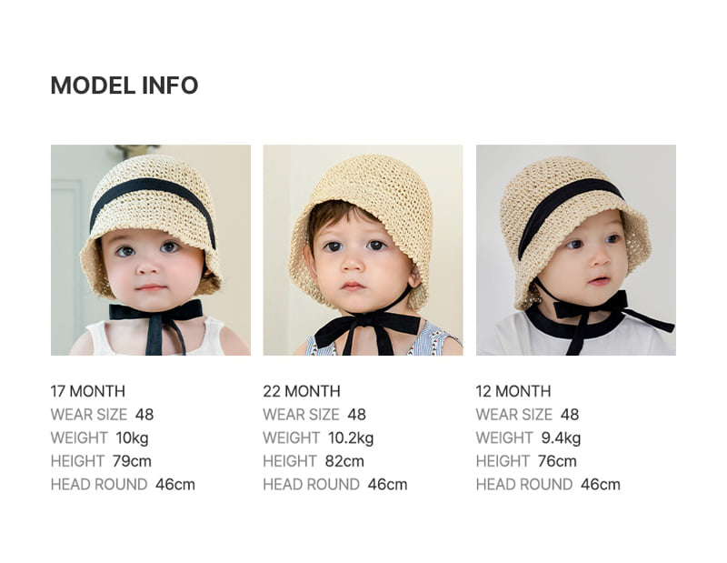 Kids Clara - Korean Baby Fashion - #onlinebabyshop - Tori Baby Straw Bucket Hat - 8