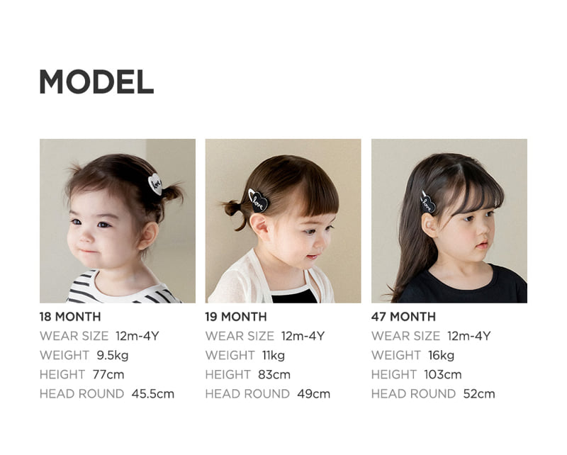Kids Clara - Korean Baby Fashion - #onlinebabyshop - Amangke Baby Snap Hairpin Set (set of 5) - 10