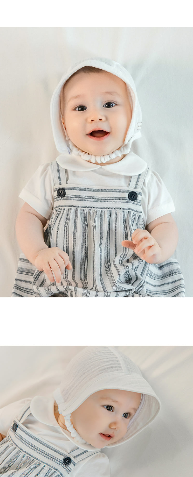Kids Clara - Korean Baby Fashion - #onlinebabyshop - Happy Bebe Yoru Summer Bonnet - 7