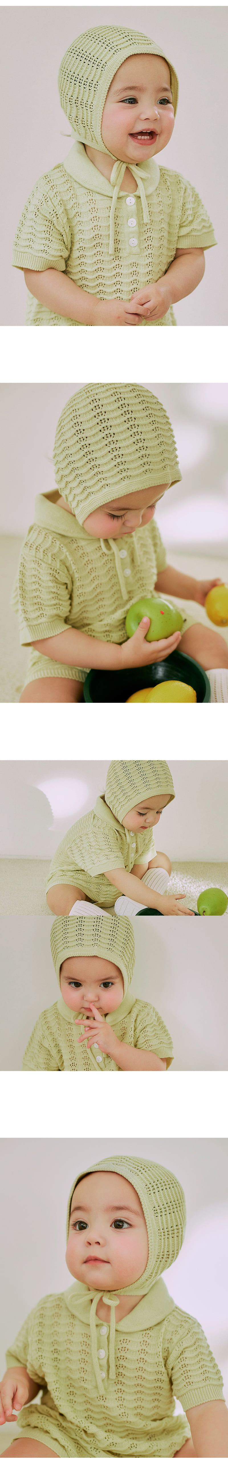 Kids Clara - Korean Baby Fashion - #smilingbaby - Tina Knit Baby Bonnet - 2