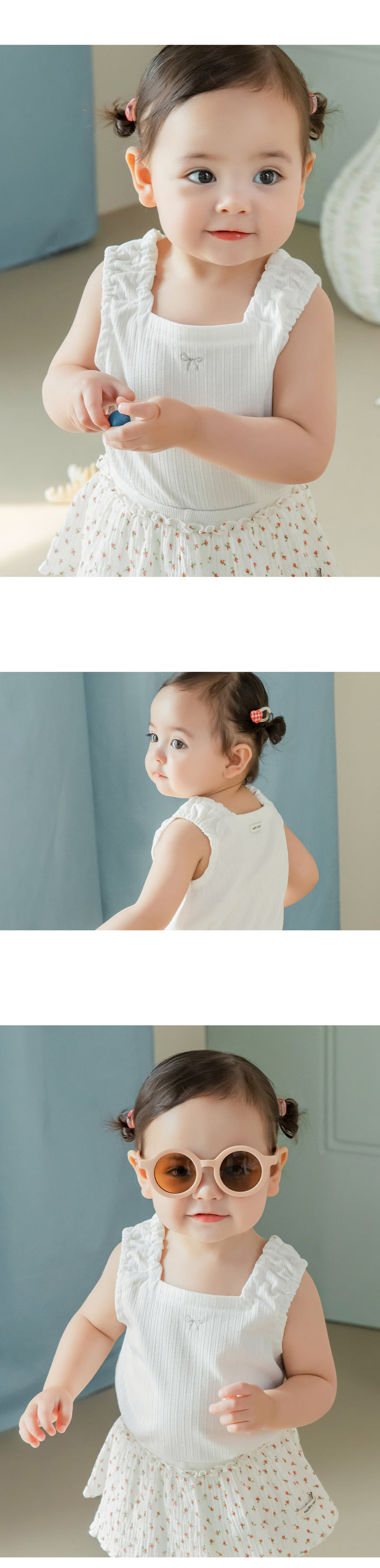 Kids Clara - Korean Baby Fashion - #onlinebabyshop - Mona Baby Sleeveless Tee - 4