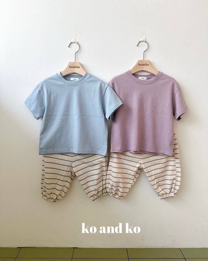 Ko And Ko - Korean Baby Fashion - #smilingbaby - Stripe Jogger Pants - 4