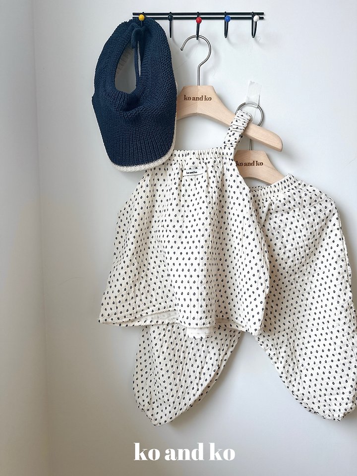 Ko And Ko - Korean Baby Fashion - #babyboutique - Organic Banding Top (Dot) - 2