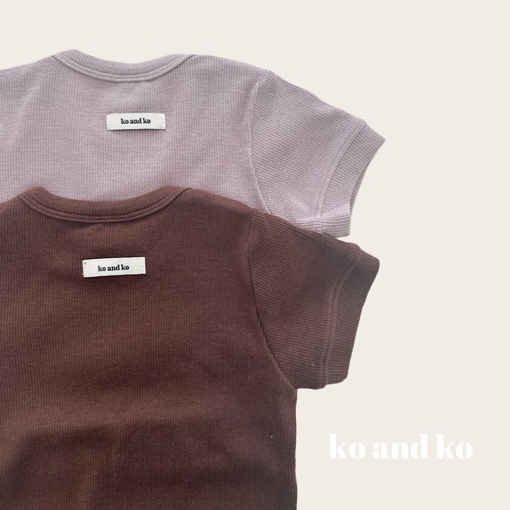 Ko And Ko - Korean Baby Fashion - #babyboutique - Soft Ribbed Tee