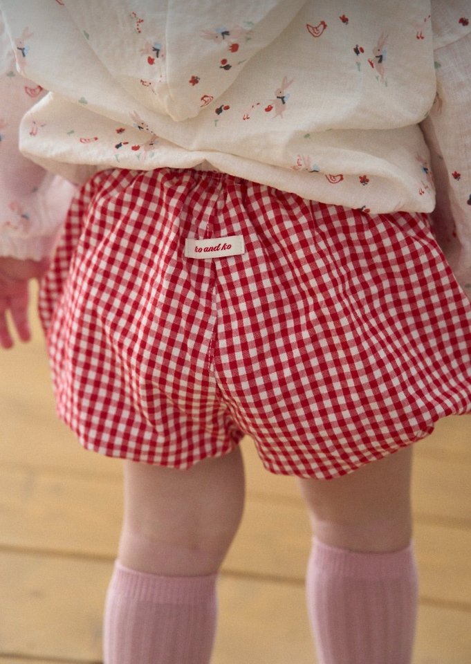 Ko And Ko - Korean Baby Fashion - #babyboutique - Check Short Bloomer - 10