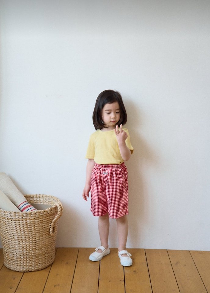 Ko And Ko - Korean Baby Fashion - #babyboutiqueclothing - Check Shorts - 12
