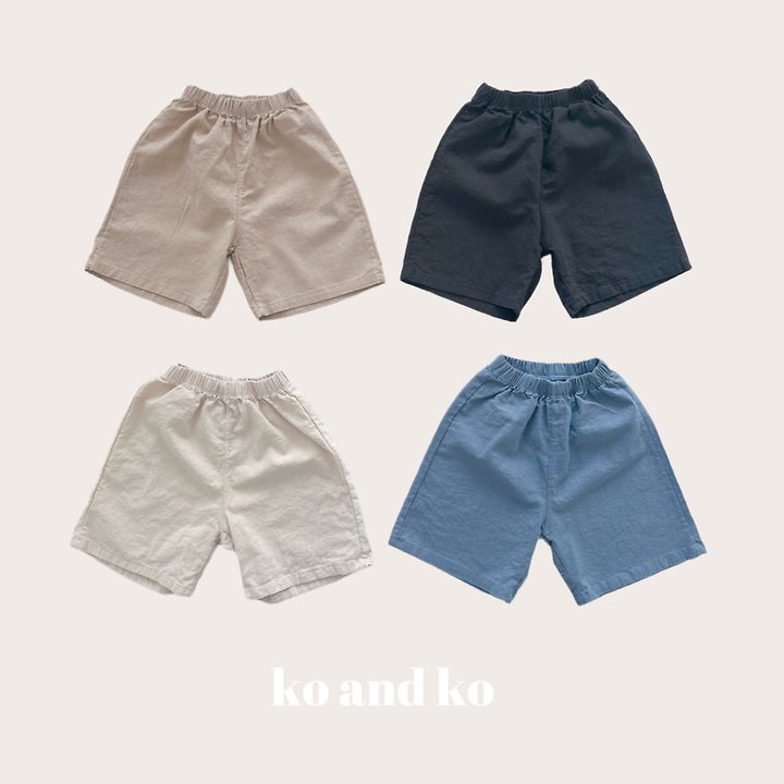 Ko And Ko - Korean Baby Fashion - #babyboutiqueclothing - Linen Shorts