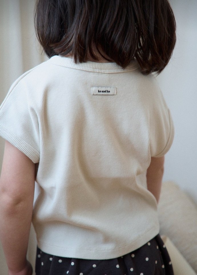 Ko And Ko - Korean Baby Fashion - #babyclothing - Batwing Ribbed Tee - 12